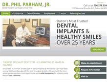 Tablet Screenshot of daltondentalimplants.com